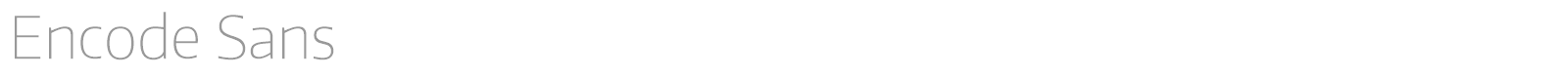 Encode Sans font preview