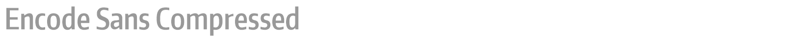 Encode Sans font preview