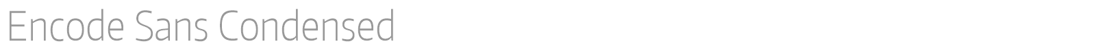 Encode Sans font preview