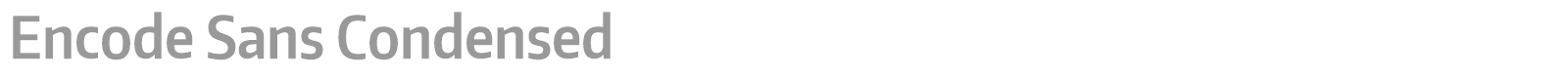 Encode Sans font preview