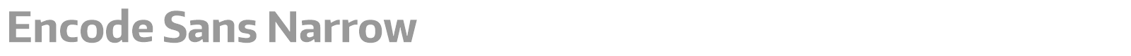 Encode Sans font preview