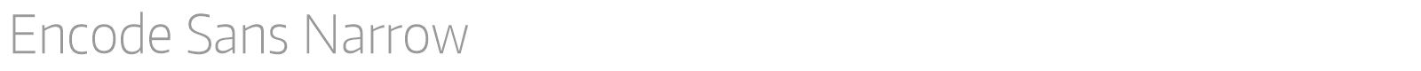 Encode Sans font preview