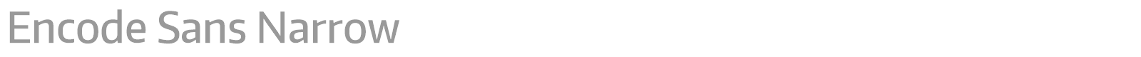 Encode Sans font preview