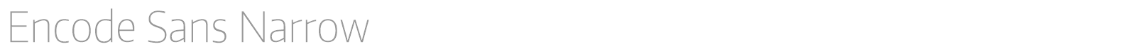 Encode Sans font preview