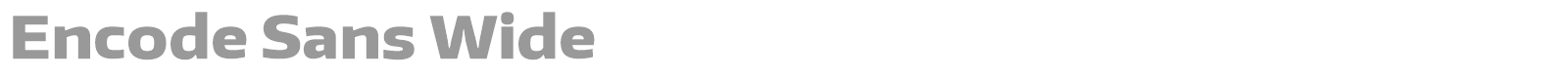 Encode Sans font preview