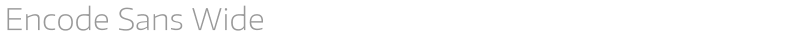 Encode Sans font preview