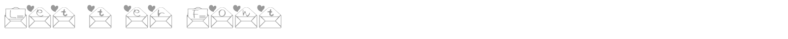 Letter Font font preview
