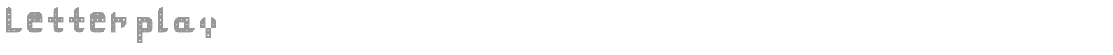 Letter play font preview