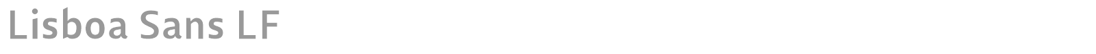 Lisboa Sans LF font preview