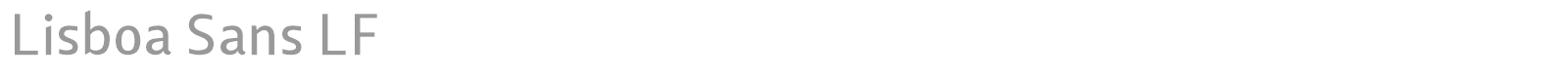 Lisboa Sans LF font preview