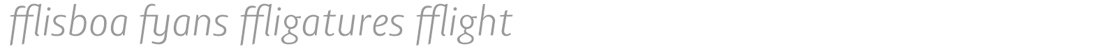 Lisboa Sans Ligatures Light font preview