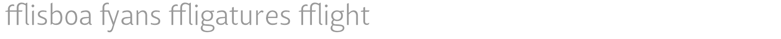Lisboa Sans Ligatures Light font preview
