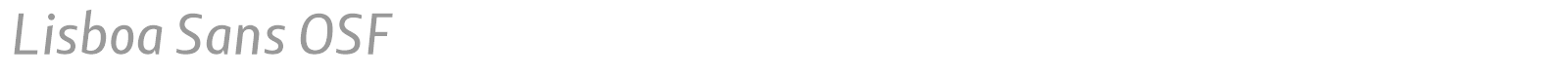 Lisboa Sans OSF font preview
