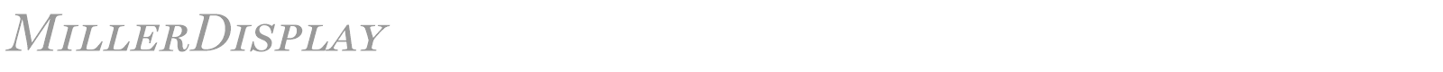 MillerDisplay font preview