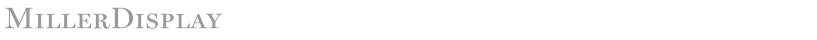 MillerDisplay font preview
