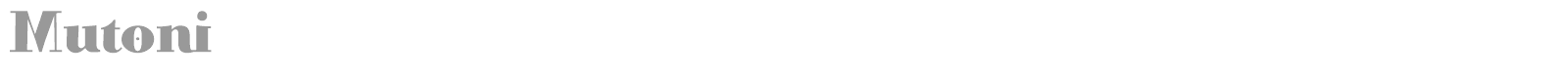 Mutoni font preview