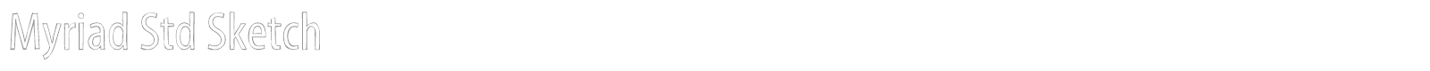 Myriad Std font preview