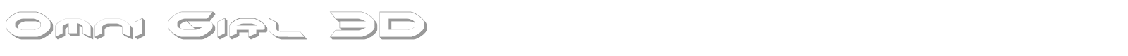 Omni Girl 3D font preview