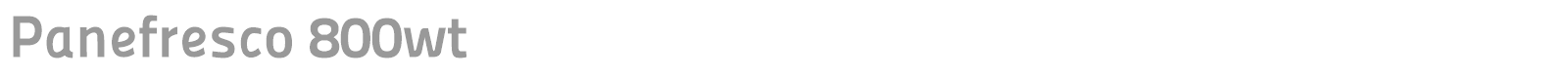 Panefresco font preview