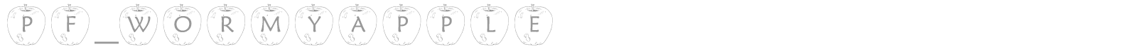 pf_WormyApple font preview