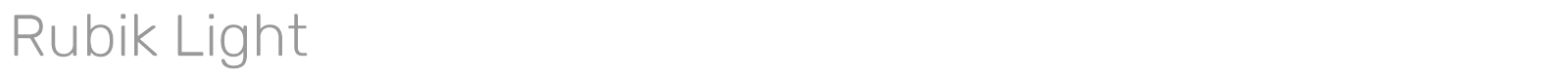 Rubik font preview