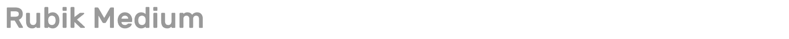 Rubik font preview