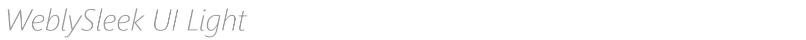 Webly Sleek font preview