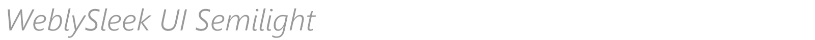 Webly Sleek font preview