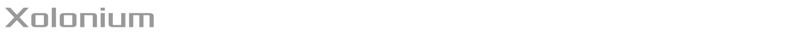 Xolonium font preview