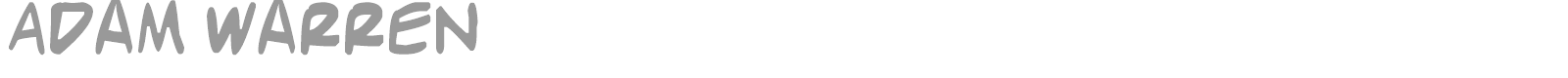 Adam Warren font preview
