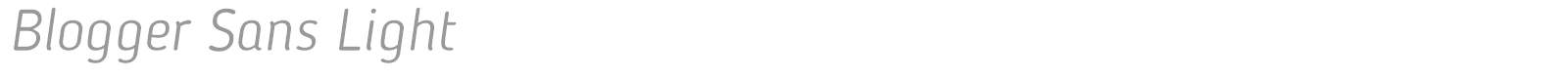 Blogger Sans font preview