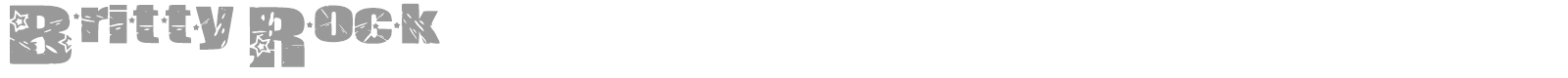 Britty Rock font preview