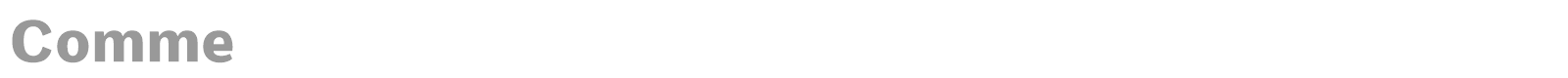 Comme font preview