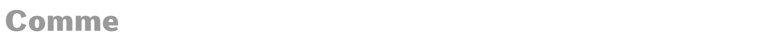 Comme font preview