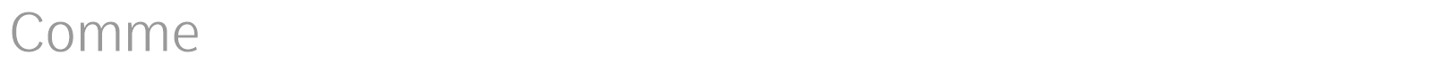 Comme font preview