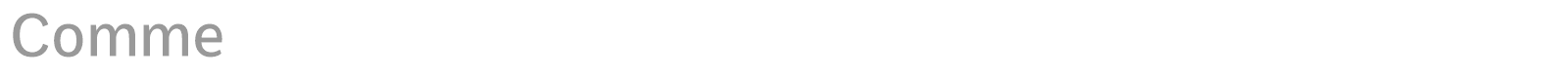 Comme font preview