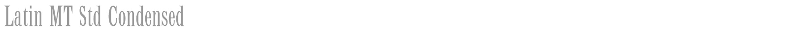 Latin MT Std font preview