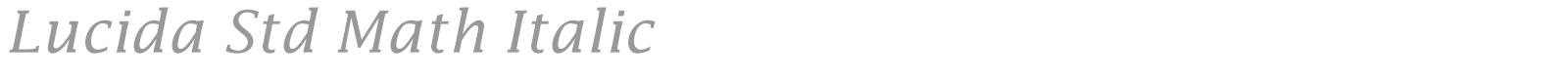 Lucida Math Std font preview