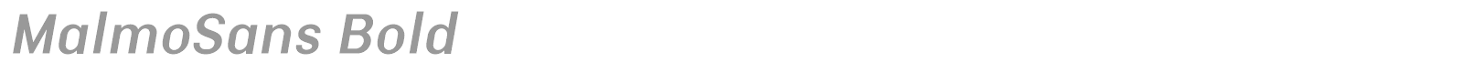 MalmoSans Bold font preview