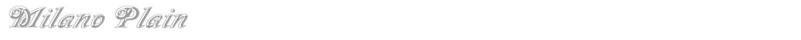 Milano font preview
