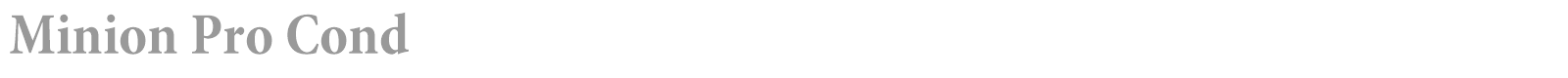 Minion Pro font preview