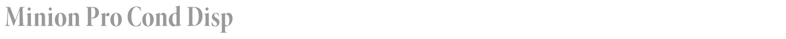 Minion Pro font preview