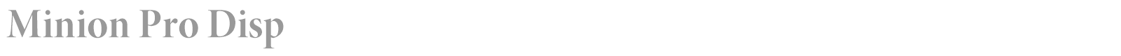 Minion Pro font preview