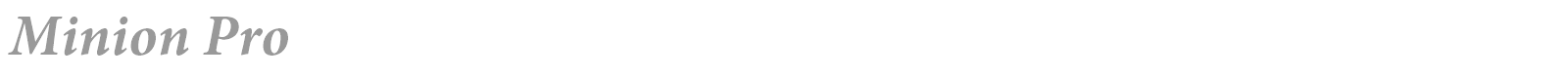 Minion Pro font preview