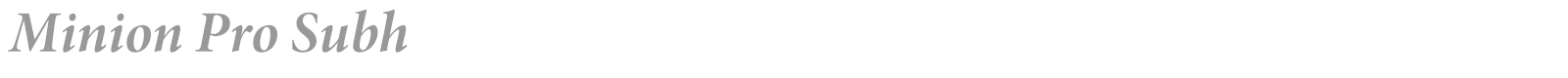 Minion Pro font preview