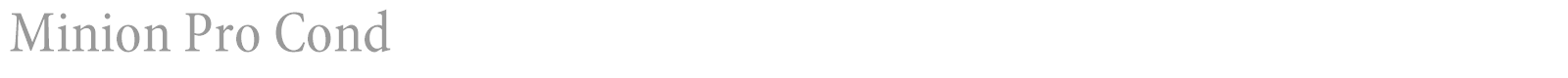 Minion Pro font preview