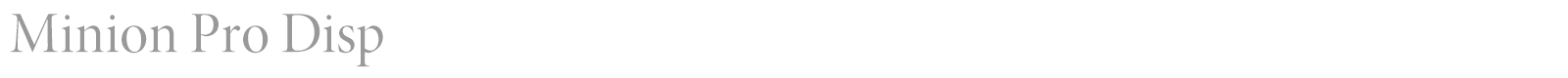 Minion Pro font preview