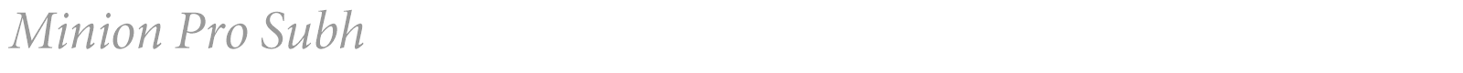 Minion Pro font preview