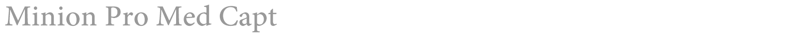 Minion Pro font preview