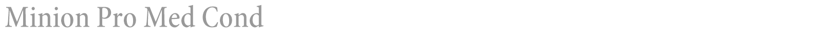 Minion Pro font preview